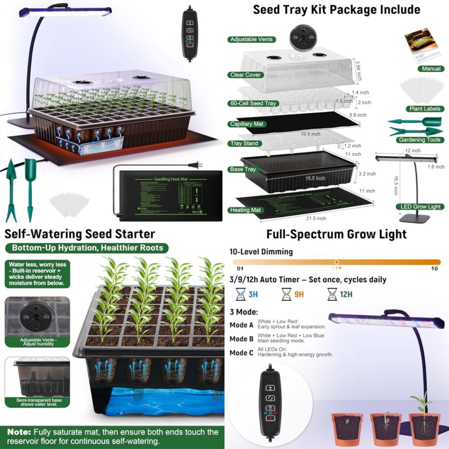 Kit di Germinazione Semi a 60  - Humidity Dome Kit recensione e prezzo